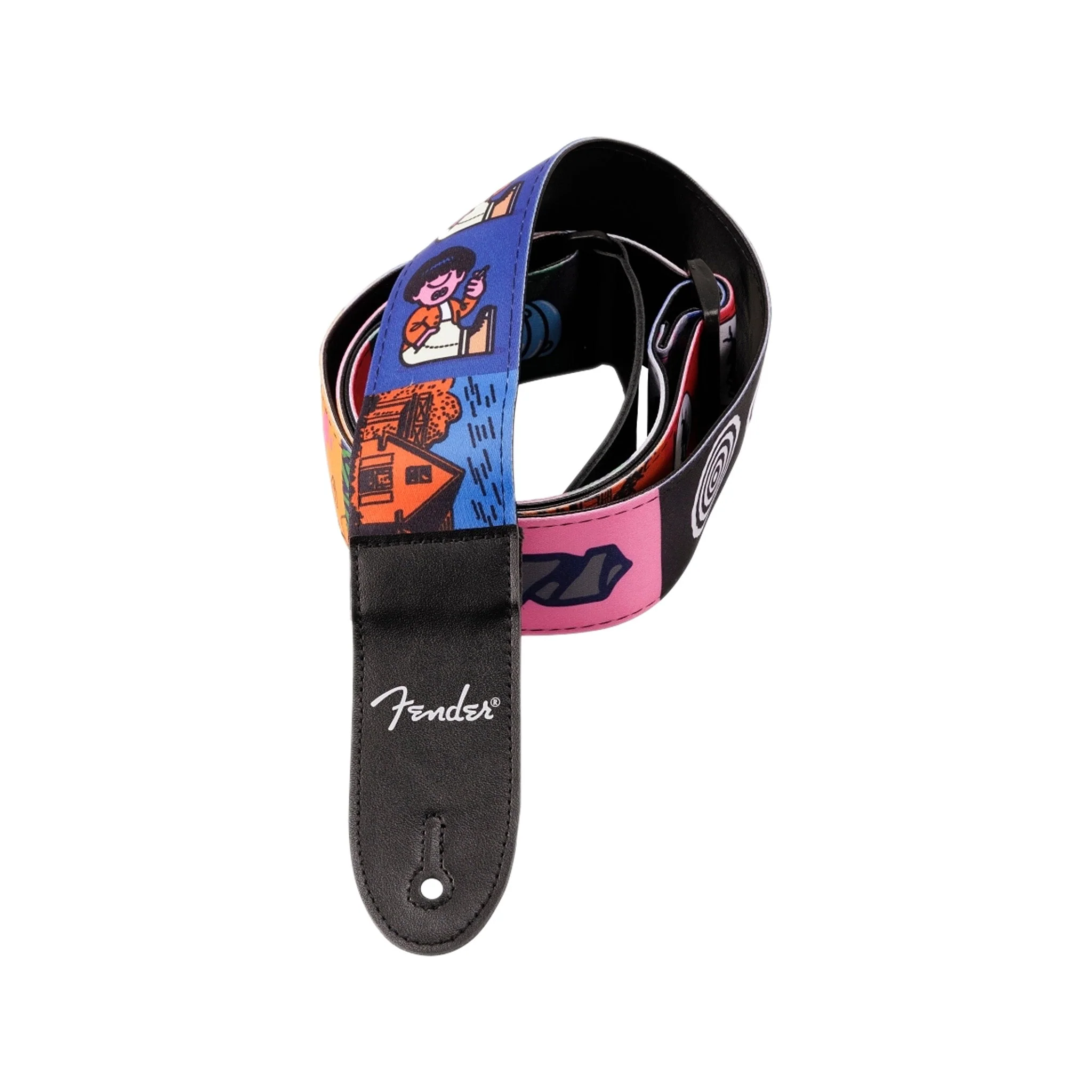 Fender Art Canvas FACE Guitar Strap - Image 6