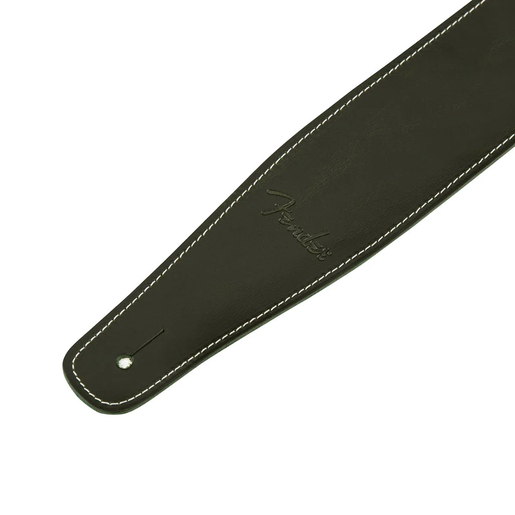 Fender Broken-in Leather Guitar Strap, Green, 2.5inch - Image 3