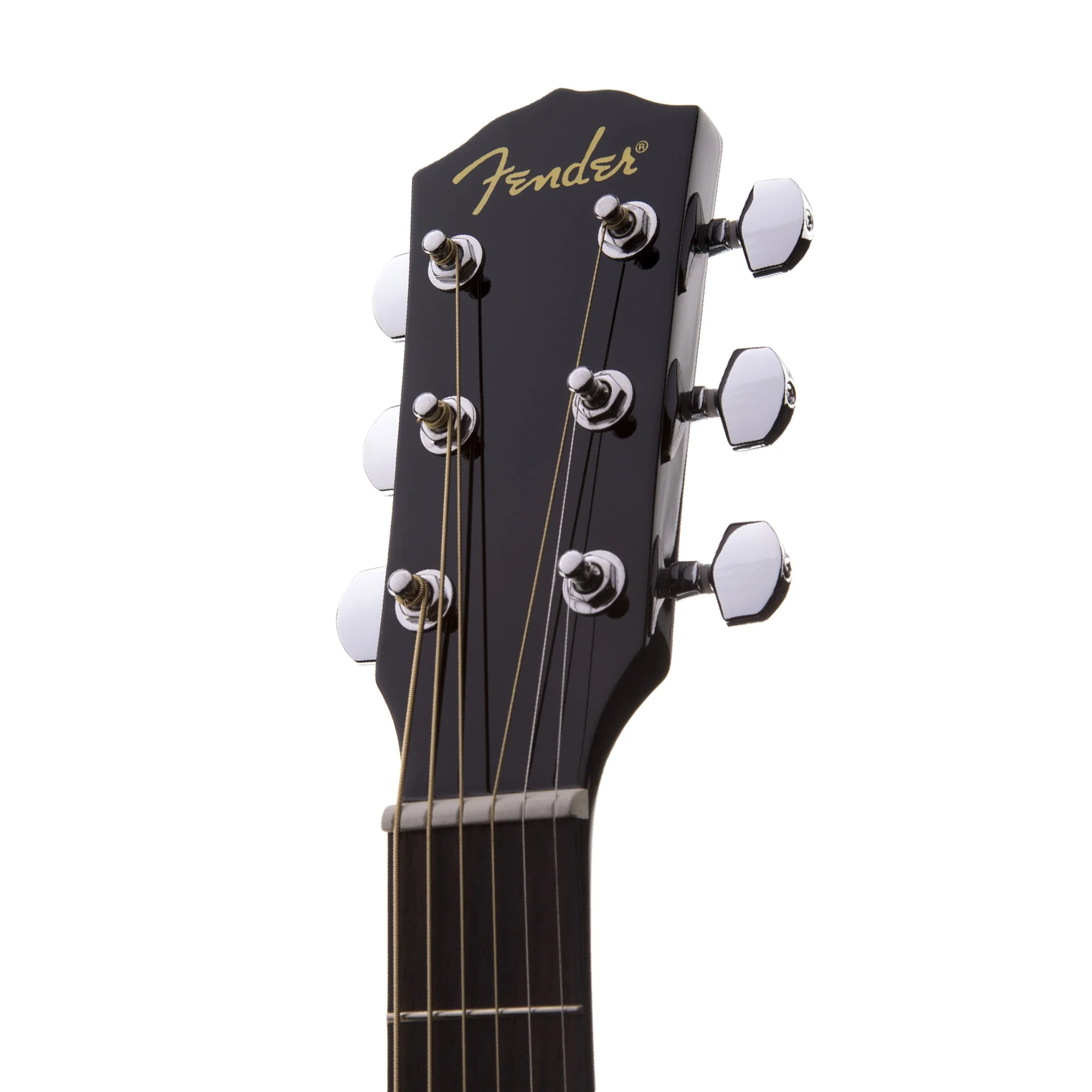 Fender CD-60 Dreadnought V3 Acoustic Guitar w/case, Walnut FB, Black - Image 5