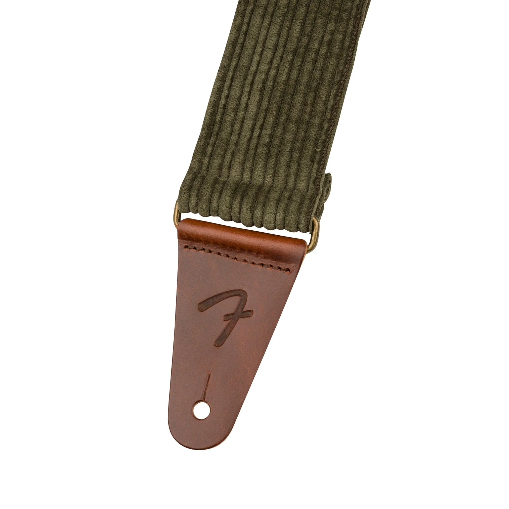 Fender Corduroy Guitar Strap, Antique Olive - Image 2