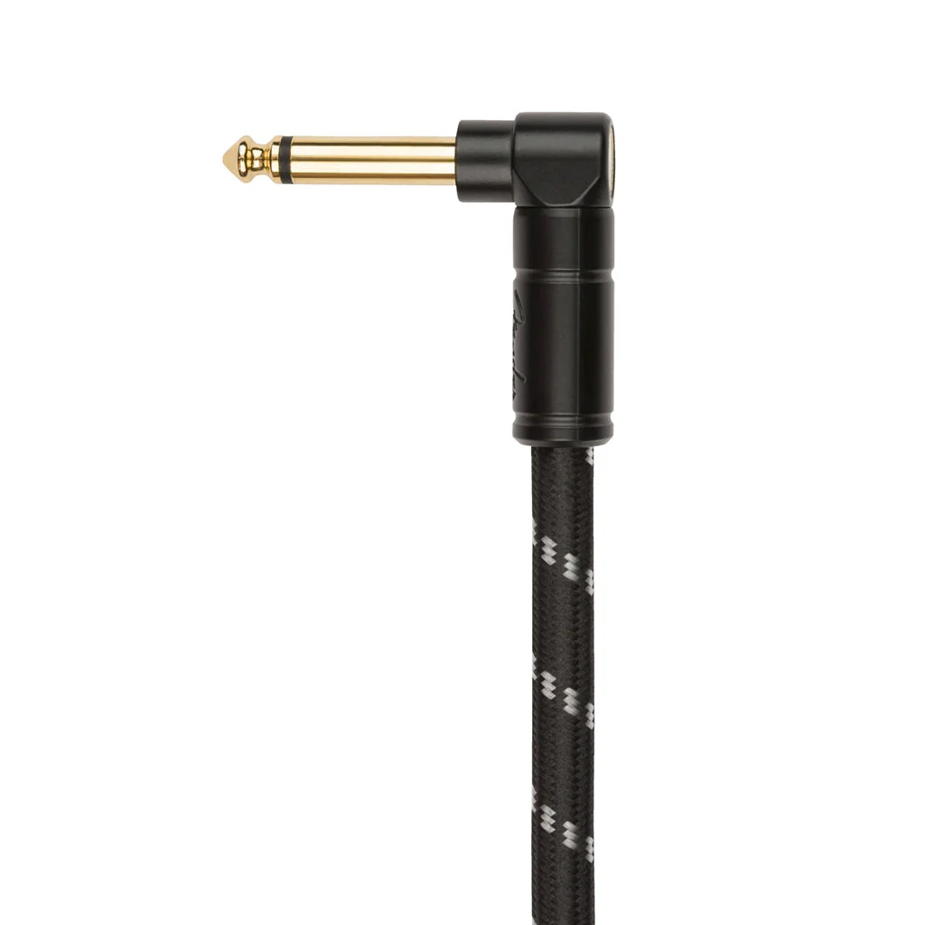 Fender Deluxe Coil Guitar Cable, Black Tweed, 30ft - Image 4