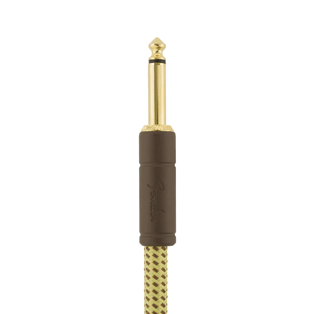 Fender Deluxe Series Angled Instrument Cable, 25ft, Tweed - Image 4
