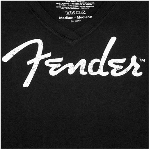 Fender Distressed Ladies T-Shirt, Black - Image 3