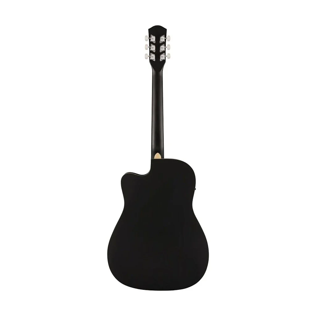 Fender FA-25CE Dreadnought Acoustic Guitar, Black - Image 2