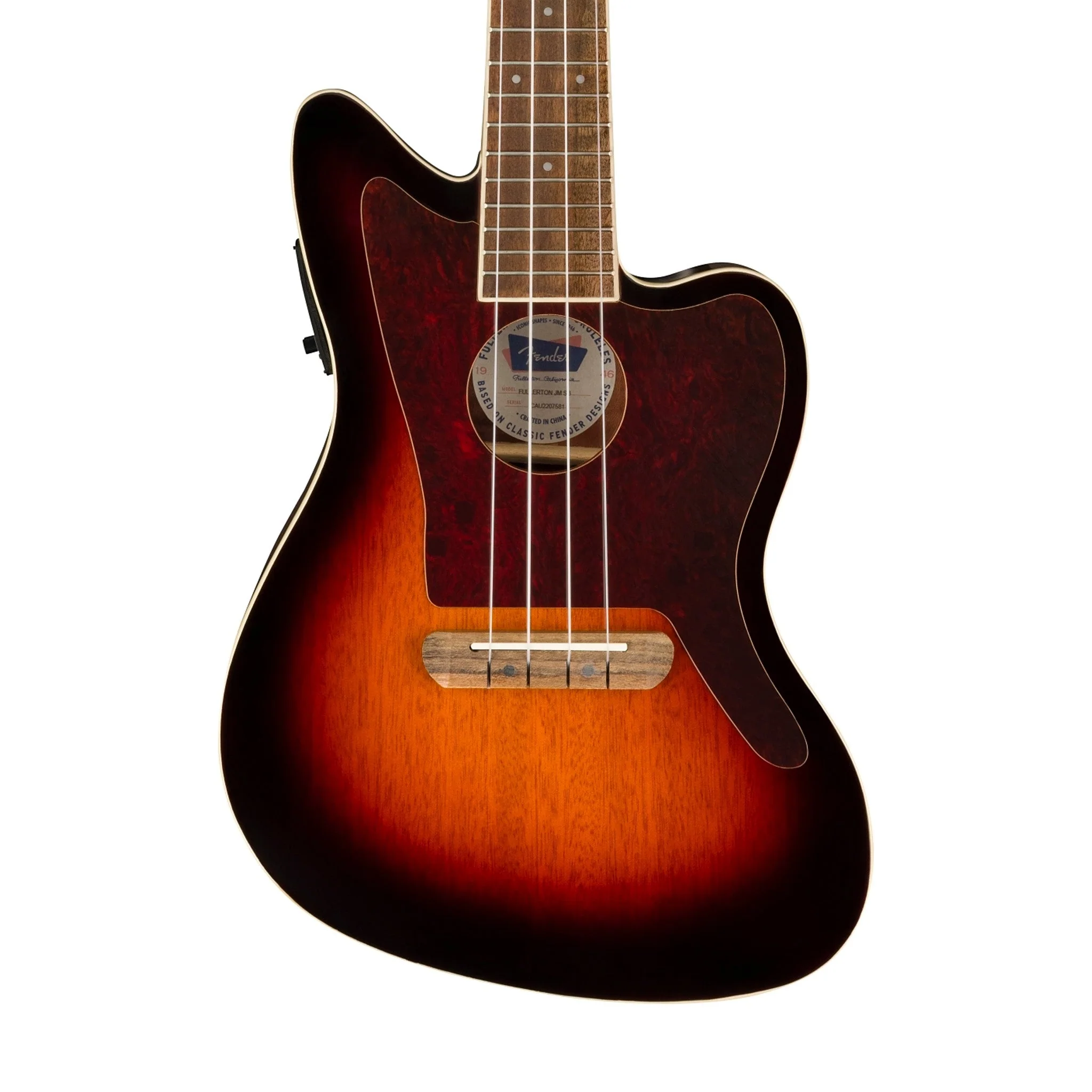 [PREORDER] Fender Fullerton Jazzmaster Ukulele, 3-Tone Sunburst - Image 4