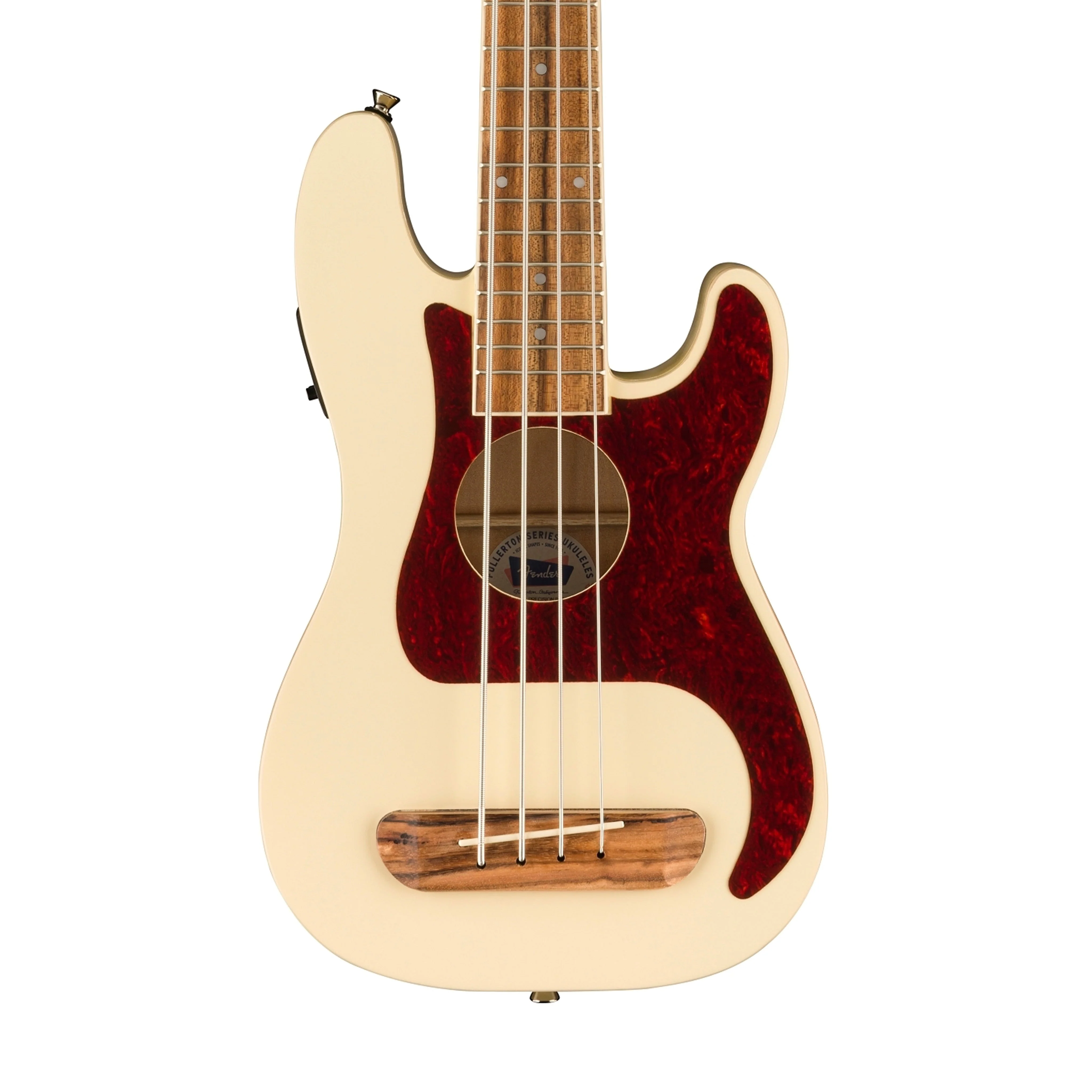 [PREORDER] Fender Fullerton Precision Bass Ukulele, Olympic White - Image 4