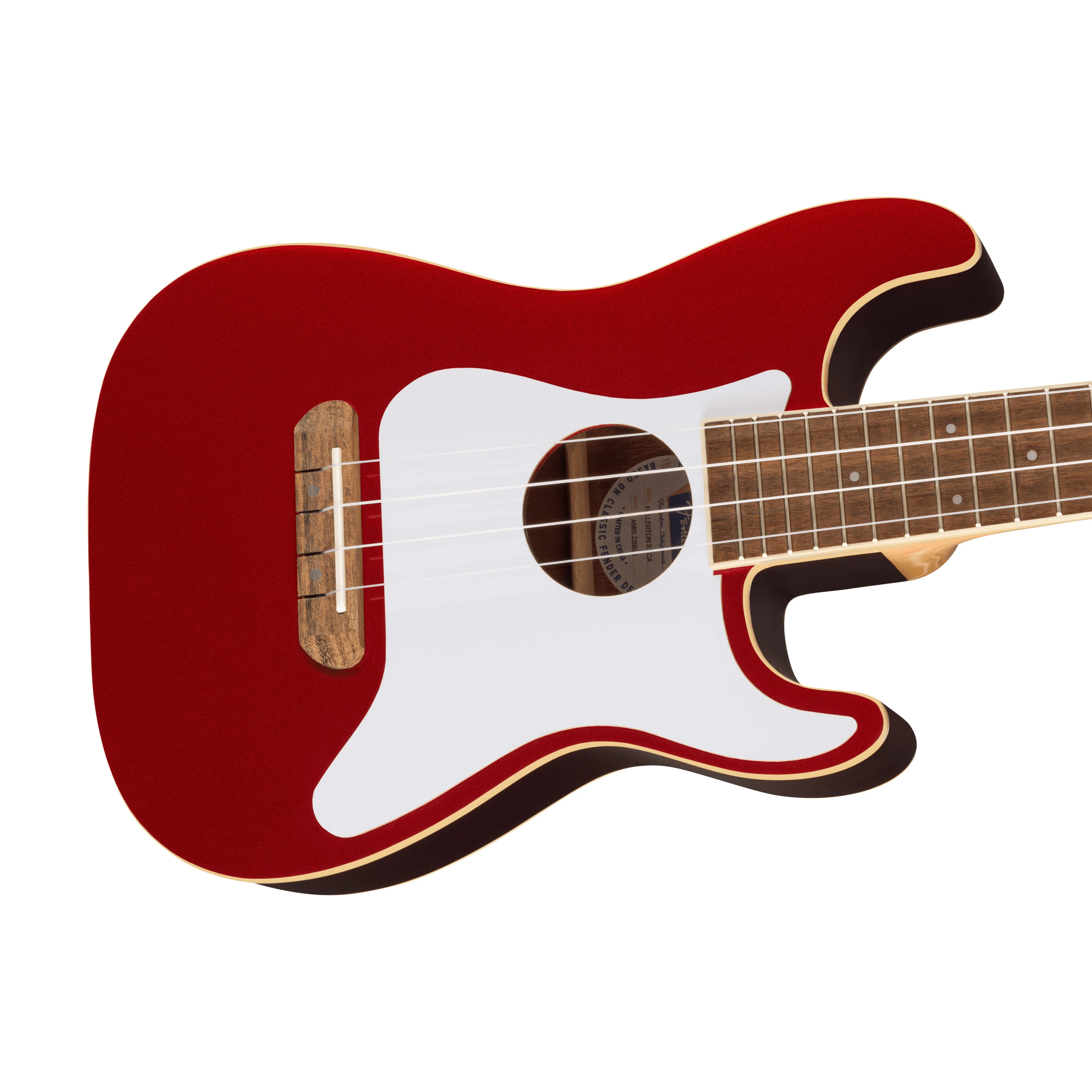 [PREORDER] Fender Fullerton Stratocaster Ukulele, Candy Apple Red - Image 3