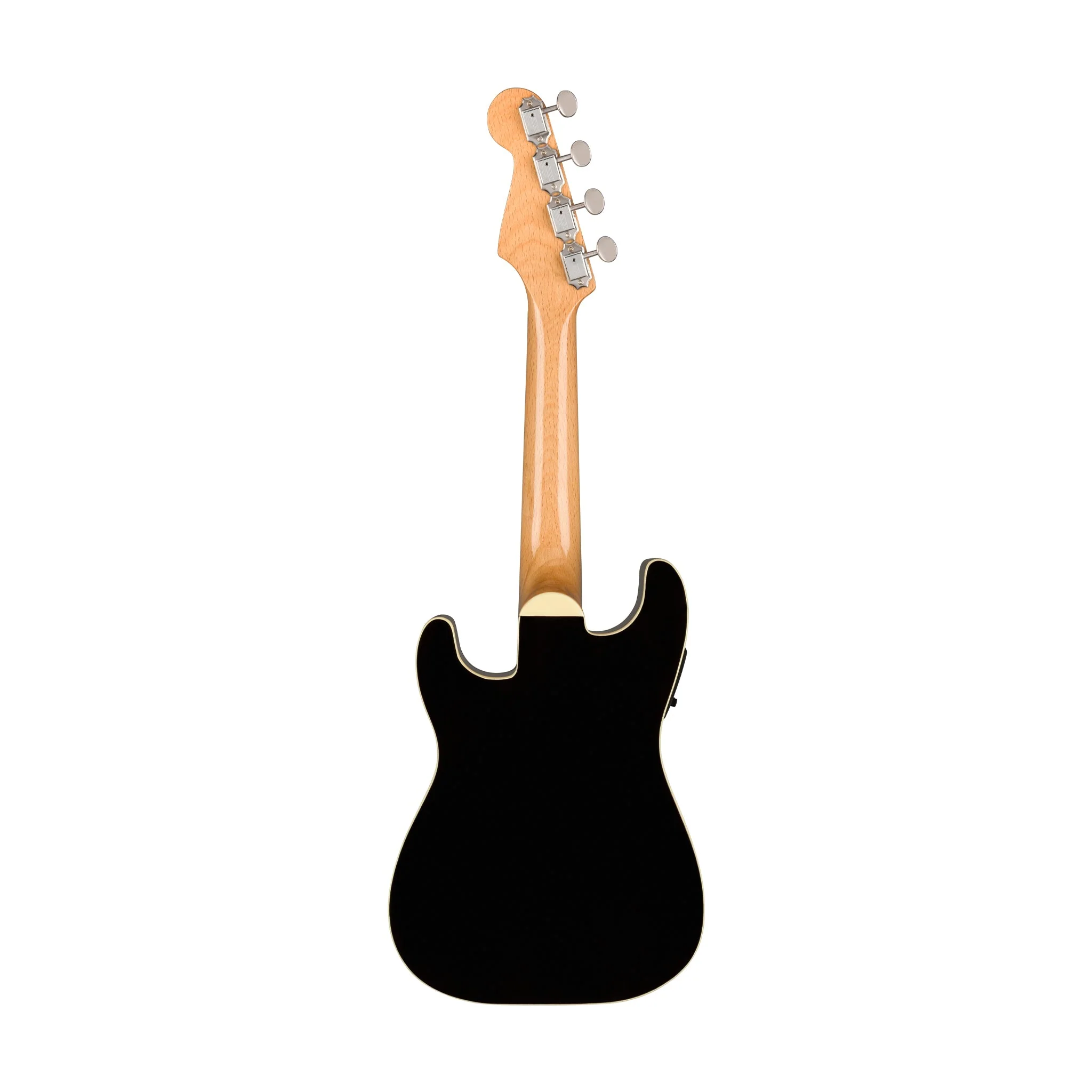 Fender Fullerton Stratocaster Ukulele, Walnut FB, Black - Image 3