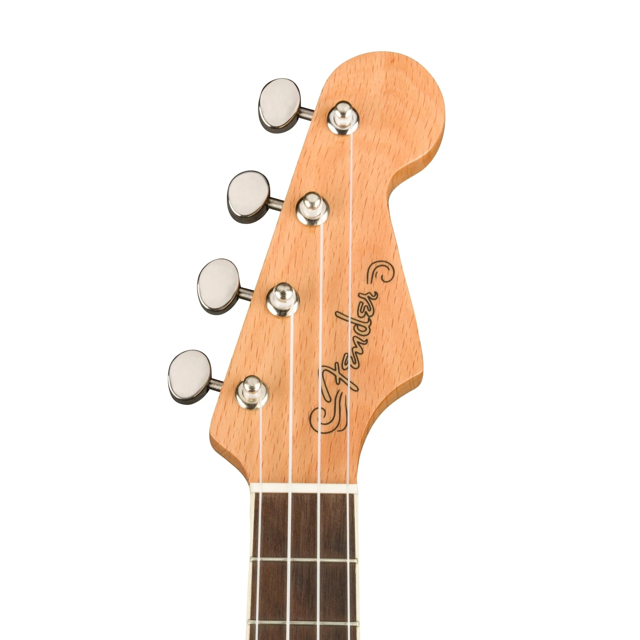 Fender Fullerton Stratocaster Ukulele, Walnut FB, Black - Image 5