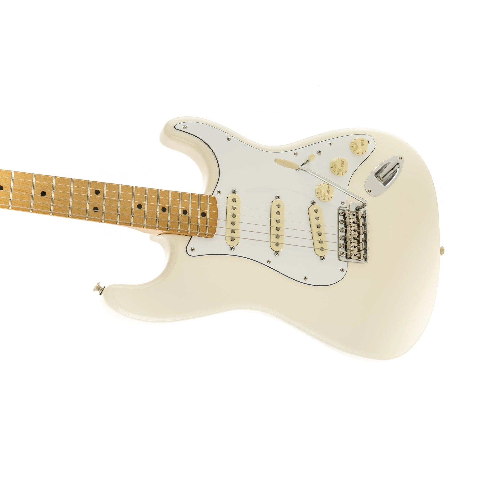 Fender Jimi Hendrix Stratocaster Electric Guitar, Maple FB, Olympic White - Image 5