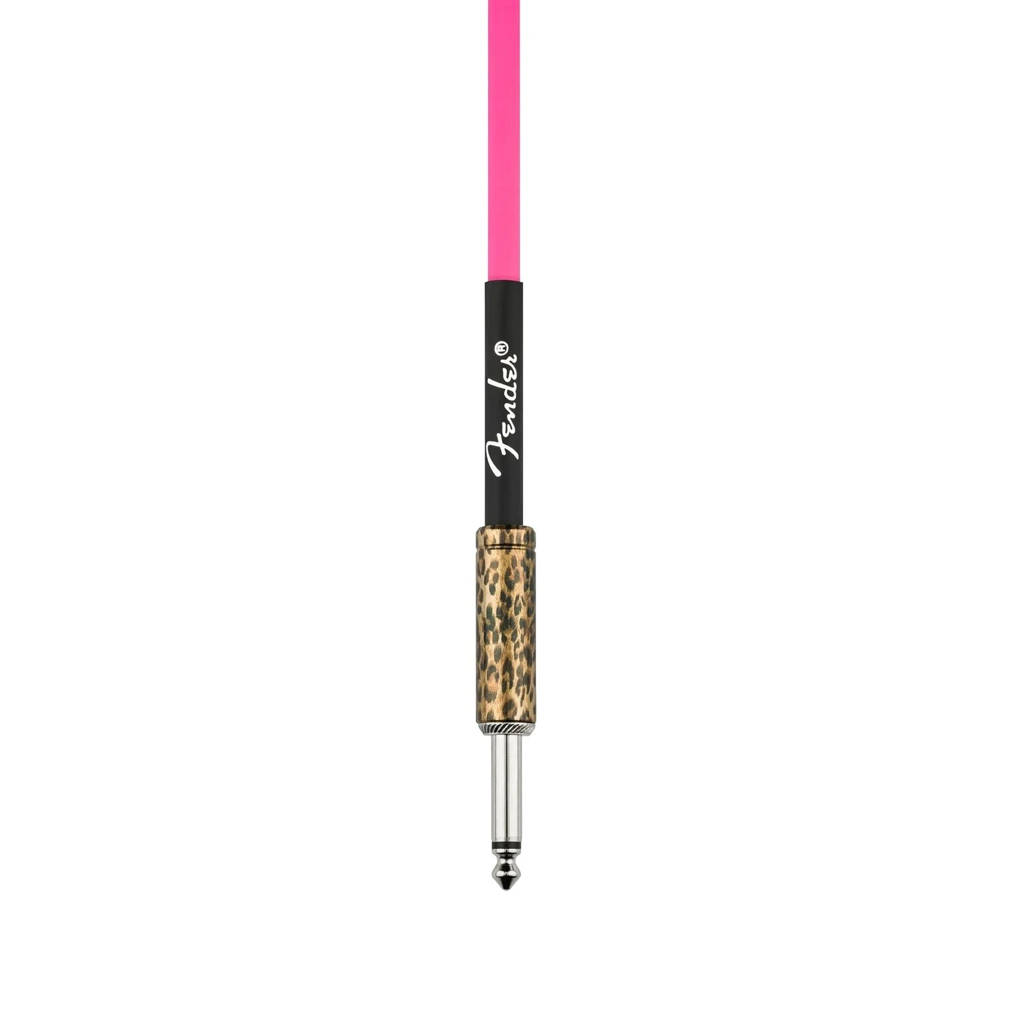 Fender Joe Strummer 13FT Instrument Cable, Lead Pink Leopard - Image 3