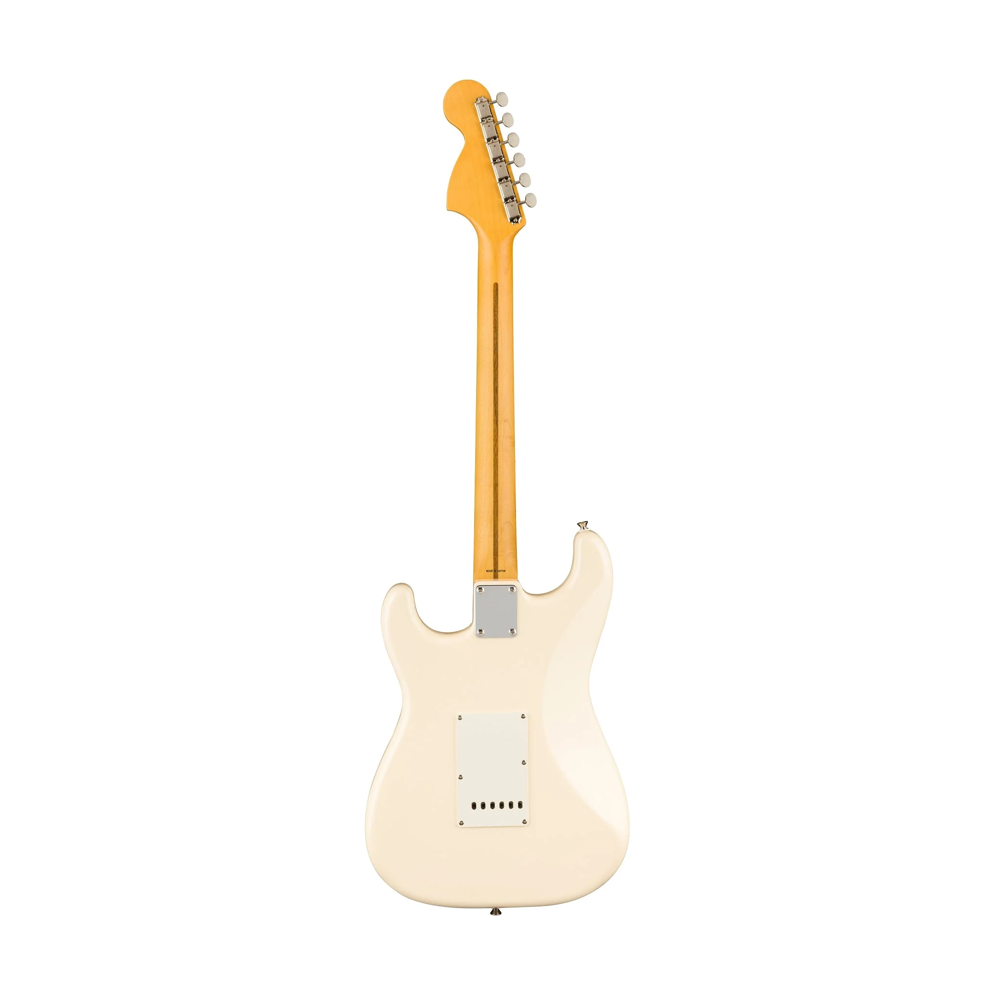 Fender JV Modified 60s Stratocaster Electric Guitar, Maple FB, Olympic White - Image 3