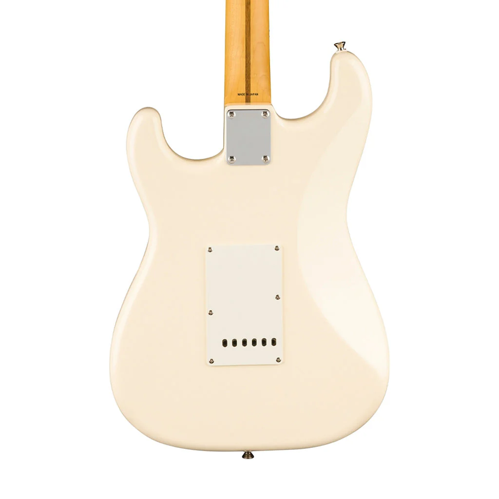 Fender JV Modified 60s Stratocaster Electric Guitar, Maple FB, Olympic White - Image 5