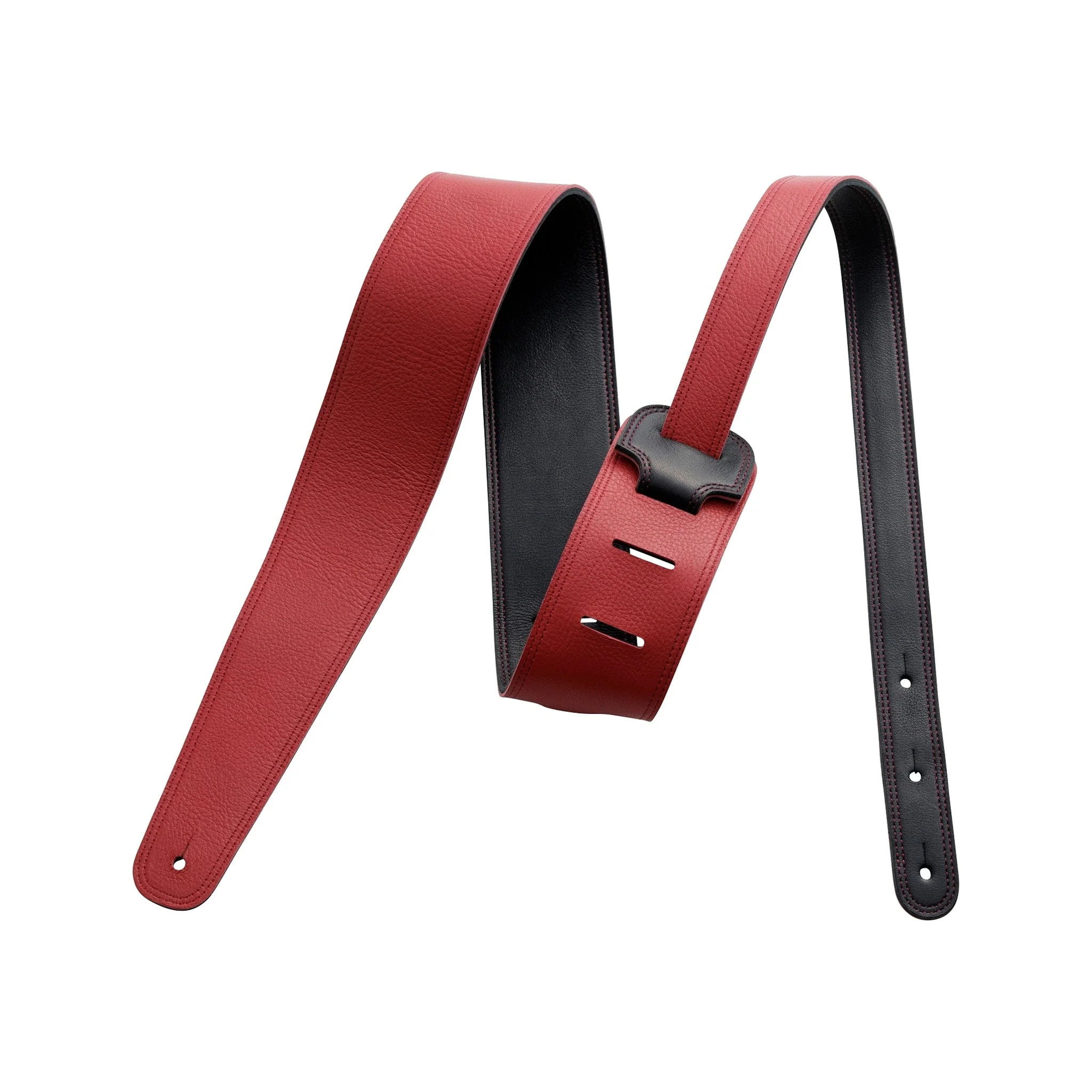 Fender Ken Signature Guitar Strap, Black & Red - Image 2