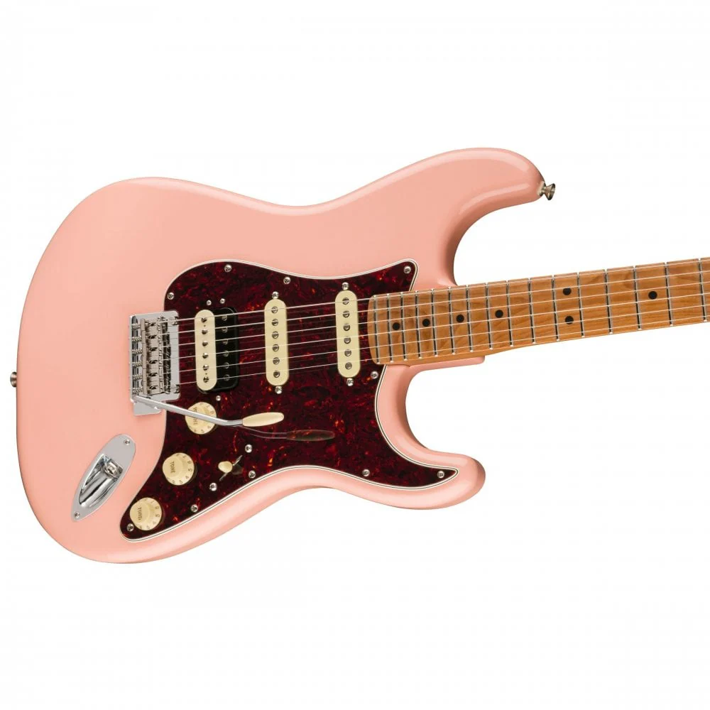 Fender Ltd Ed Player HSS Stratocaster Electric Guitar, Roasted Maple FB, Shell Pink - Image 6