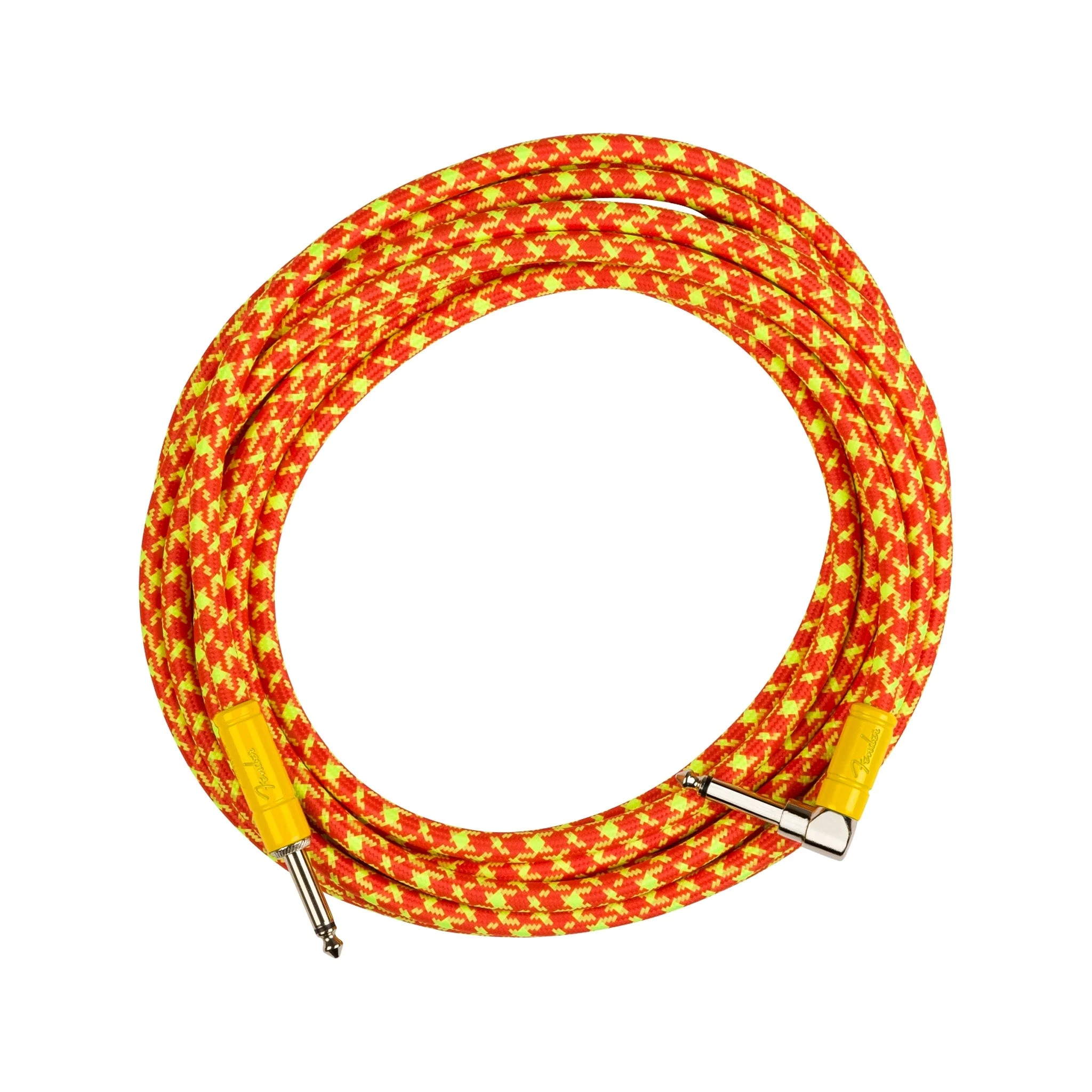 Fender MonoNeon 18.6FT Angled Instrument Cables, Orange - Image 2