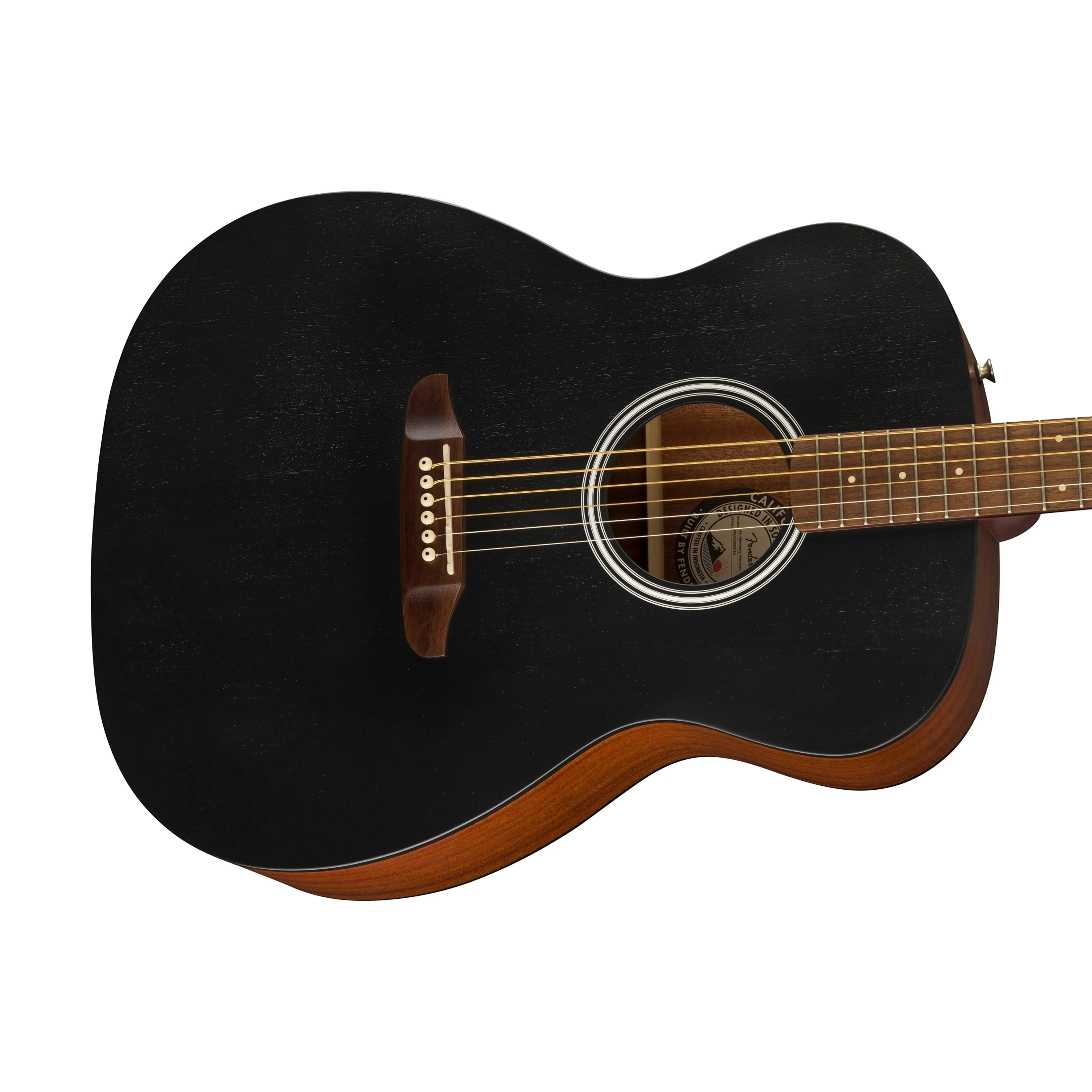 [PREORDER] Fender Monterey Standard Acoustic Guitar, Walnut FB, Black - Image 6