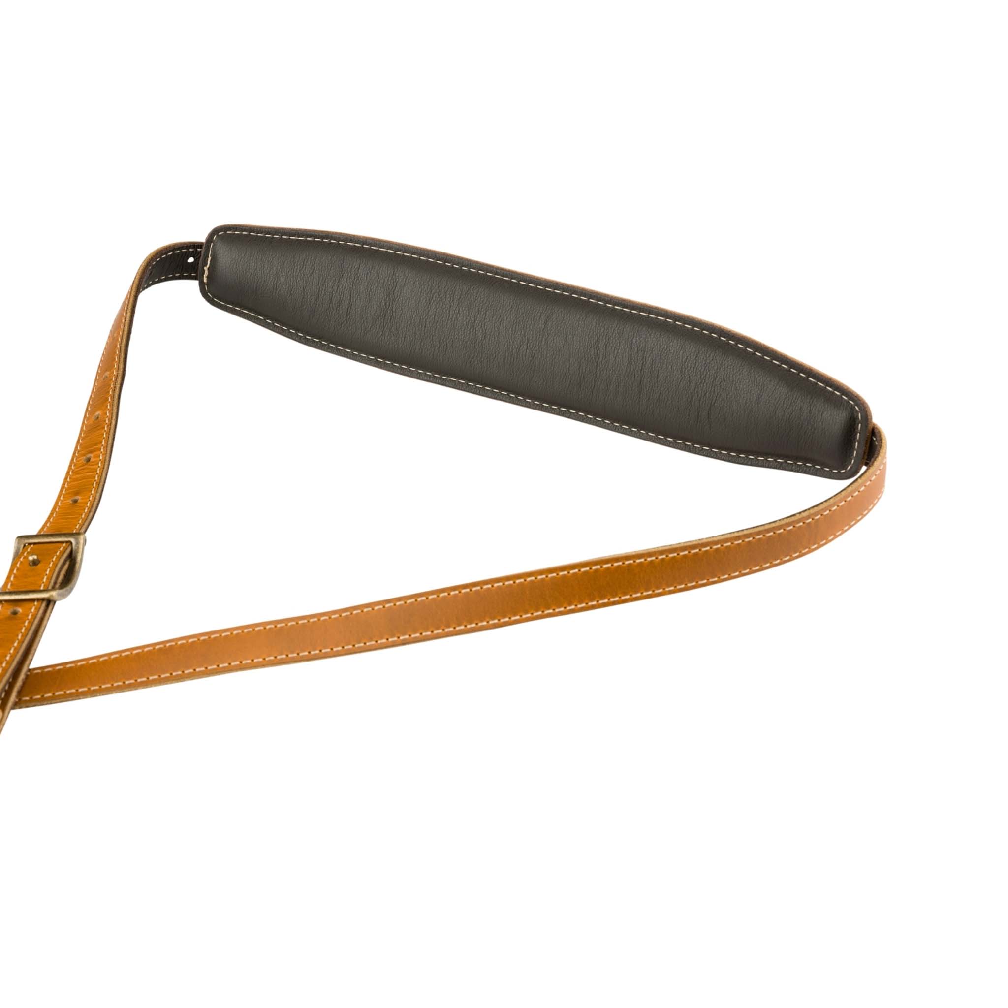Fender Mustang Saddle Guitar Strap, Butterscotch, Long - Image 3
