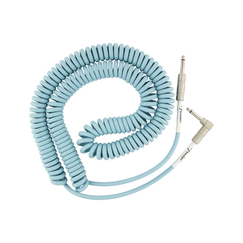 Fender Original Series Coil Cable, 30ft, Daphne Blue - Image 2