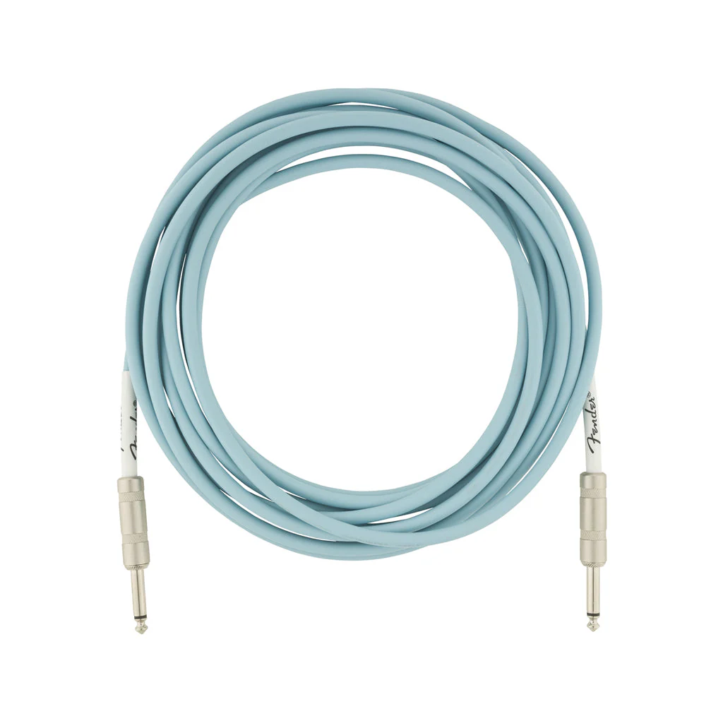 Fender Original Series Instrument Cable, 18.6ft, Daphne Blue - Image 2
