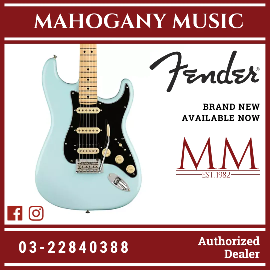 Fender Player HSS Stratocaster Electric Guitar, Maple FB, Sonic Blue