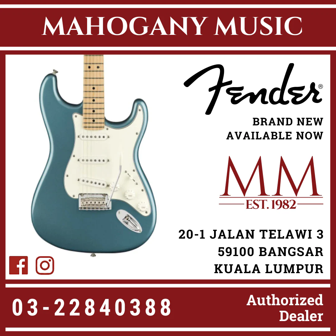 Fender Player HSS Stratocaster Electric Guitar, Maple FB, Tidepool