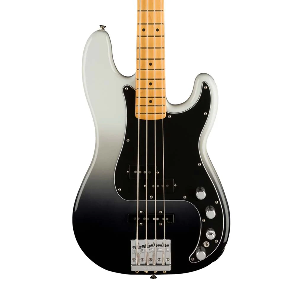 Fender Player Plus Precision Bass Guitar, Maple FB, Silver Smoke - Image 4