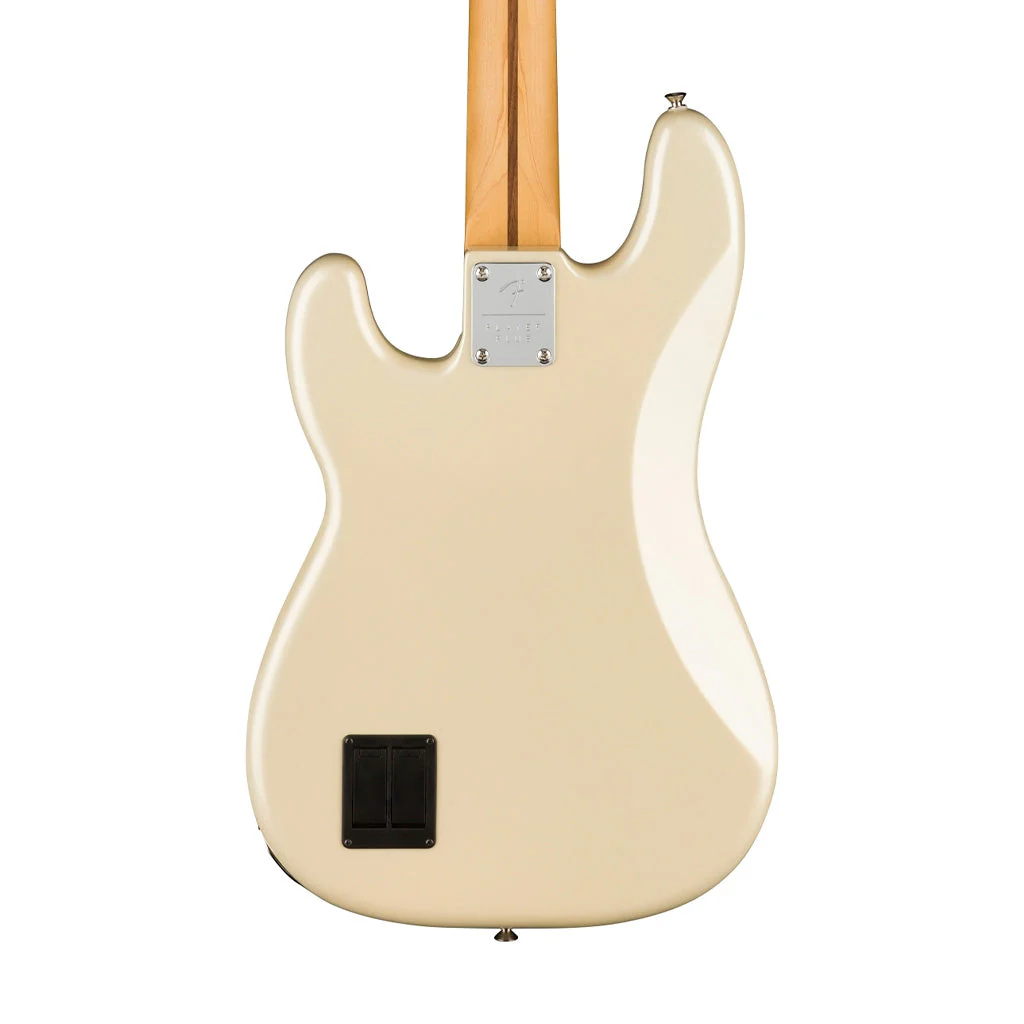 Fender Player Plus Precision Bass Guitar, PF FB, Olympic Pearl - Image 5