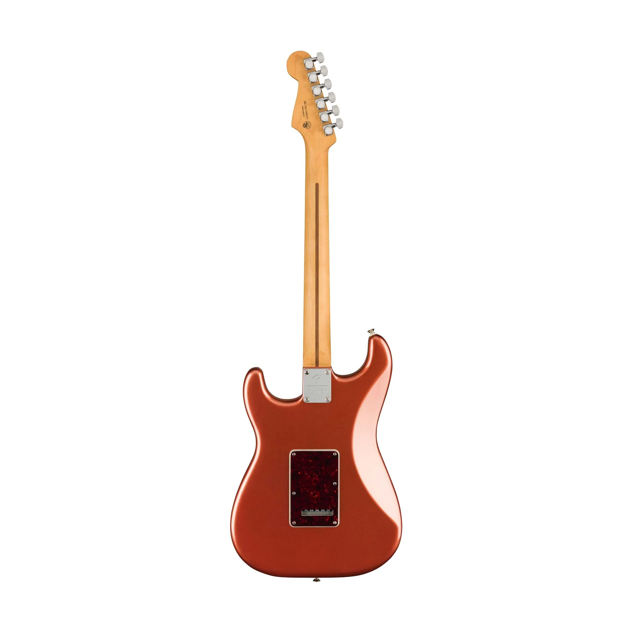 Fender Player Plus Stratocaster Electric Guitar, PF FB, Aged Candy Apple Red - Image 3