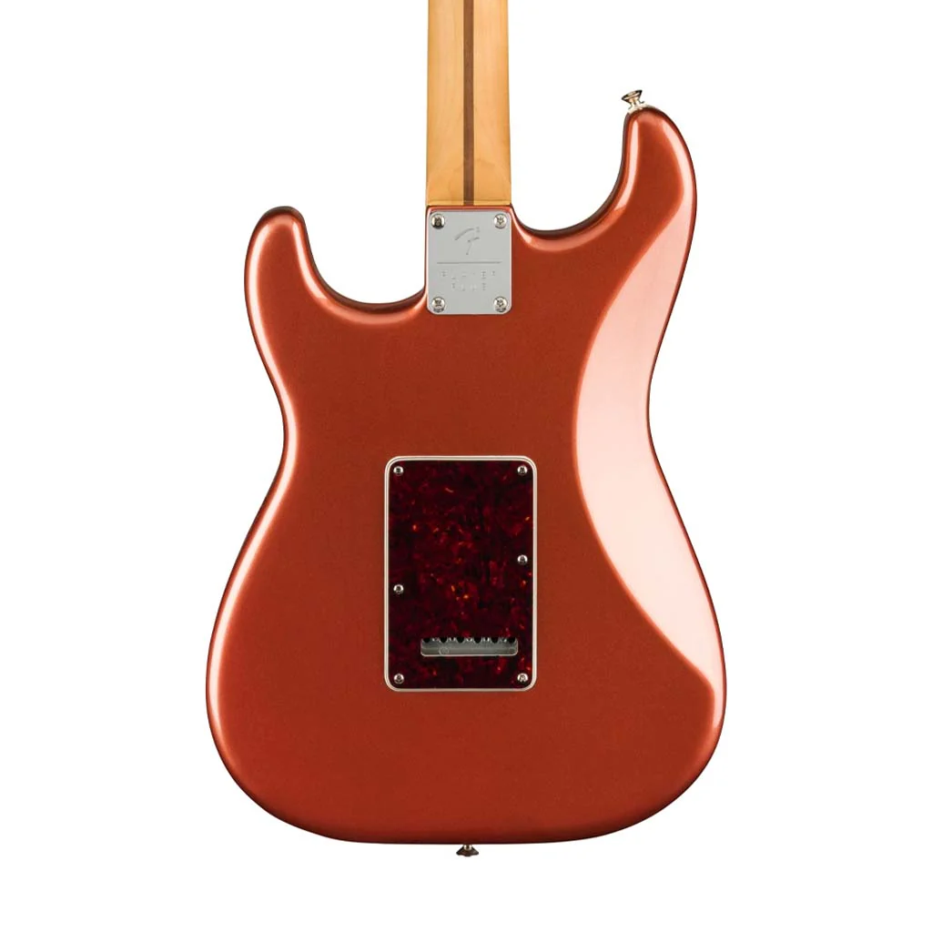 Fender Player Plus Stratocaster Electric Guitar, PF FB, Aged Candy Apple Red - Image 5