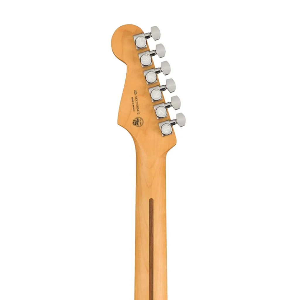 Fender Player Plus Stratocaster Electric Guitar, PF FB, Aged Candy Apple Red - Image 8