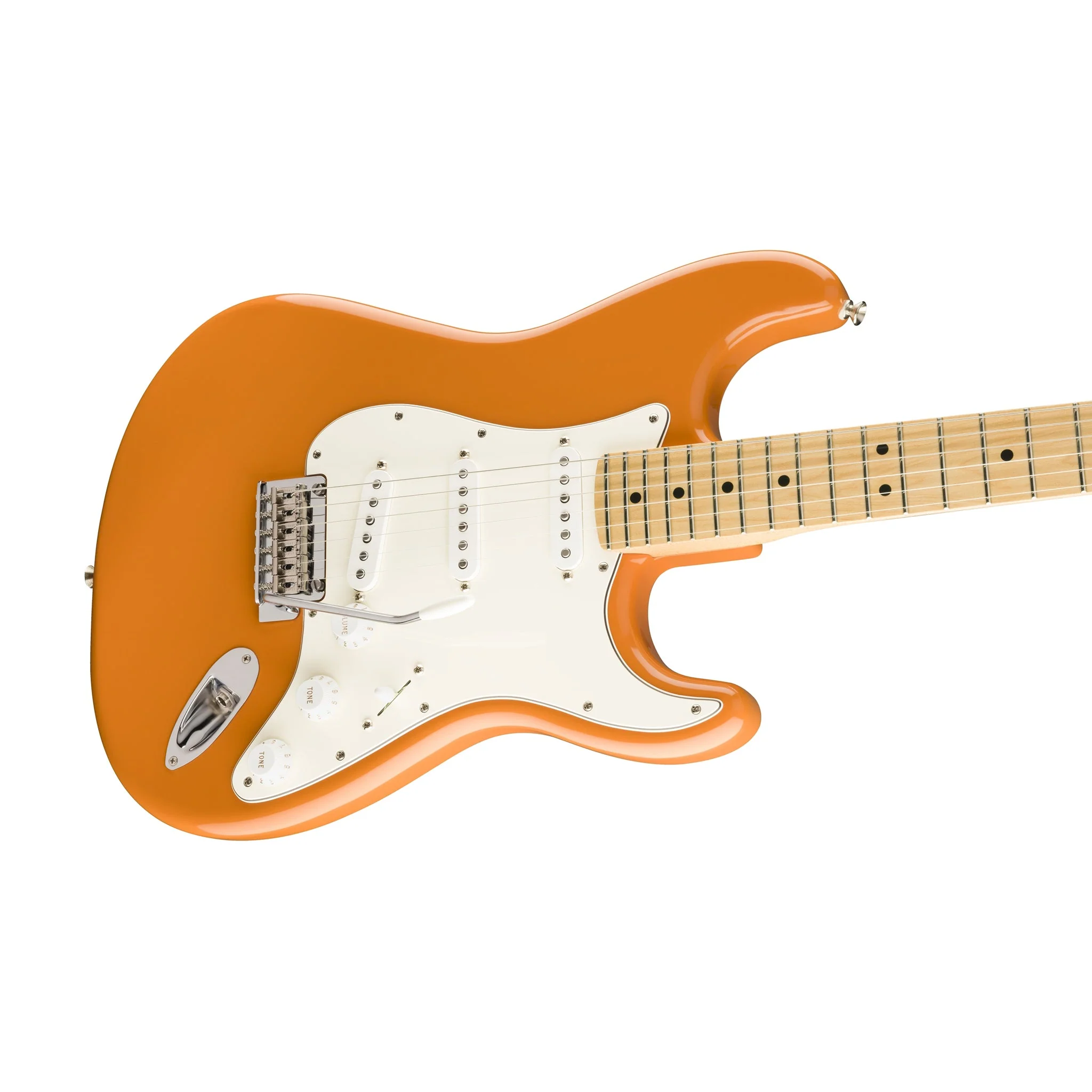 [PREORDER] Fender Player Stratocaster Electric Guitar, Maple FB, Capri Orange - Image 3