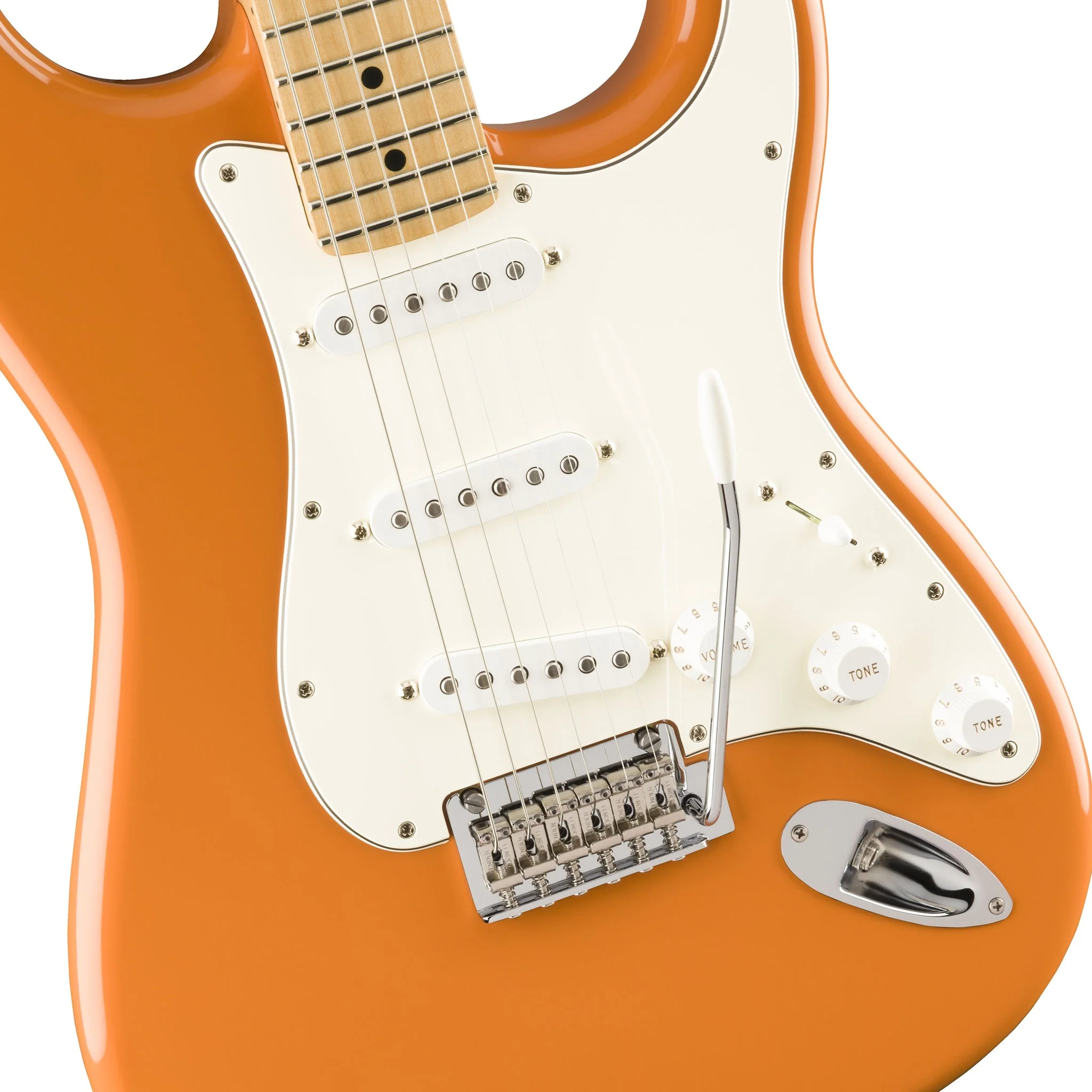 [PREORDER] Fender Player Stratocaster Electric Guitar, Maple FB, Capri Orange - Image 4