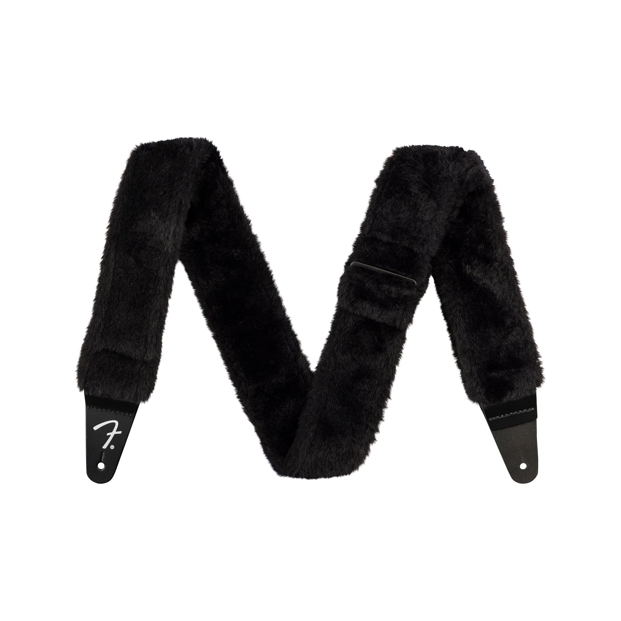 Fender Poodle Plush Guitar Strap, Black