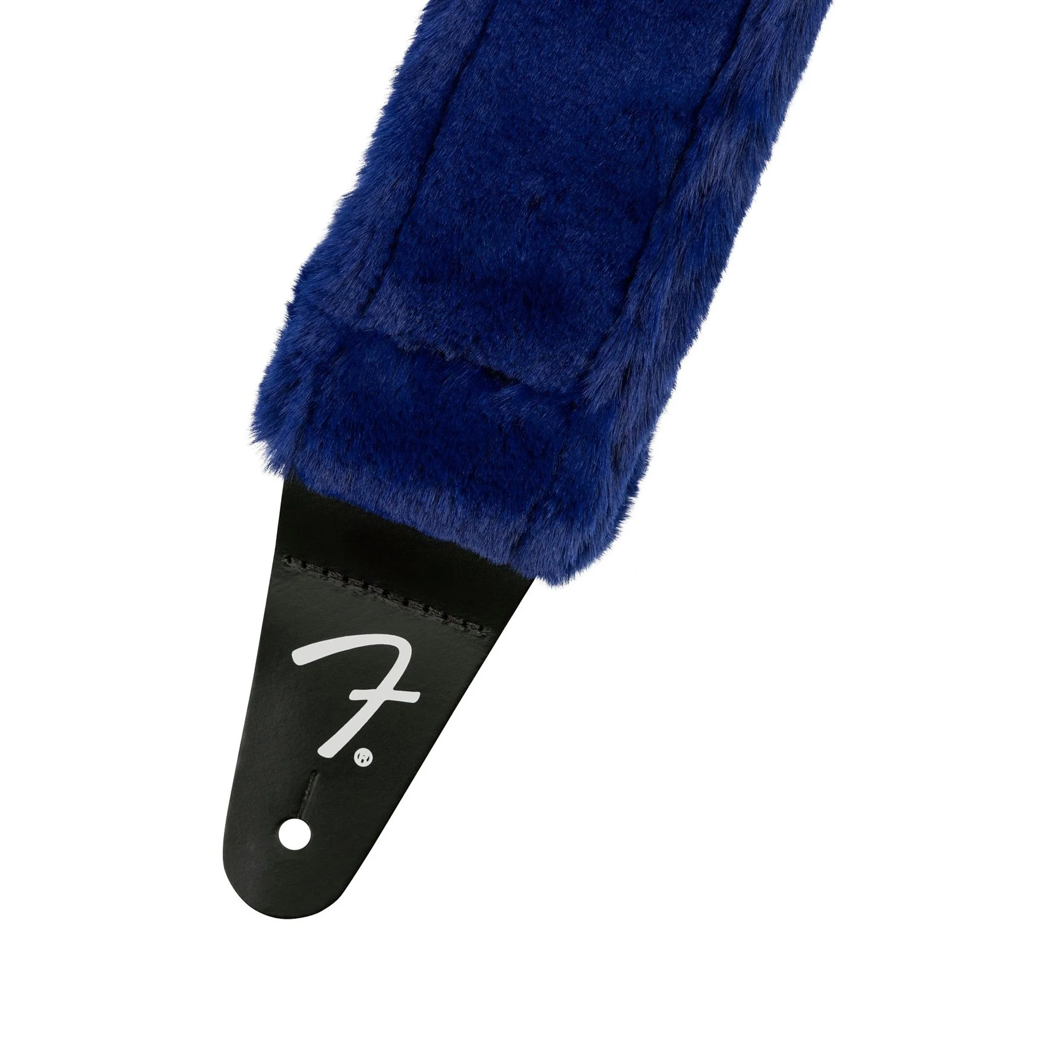 Fender Poodle Plush Guitar Strap, Blue - Image 2