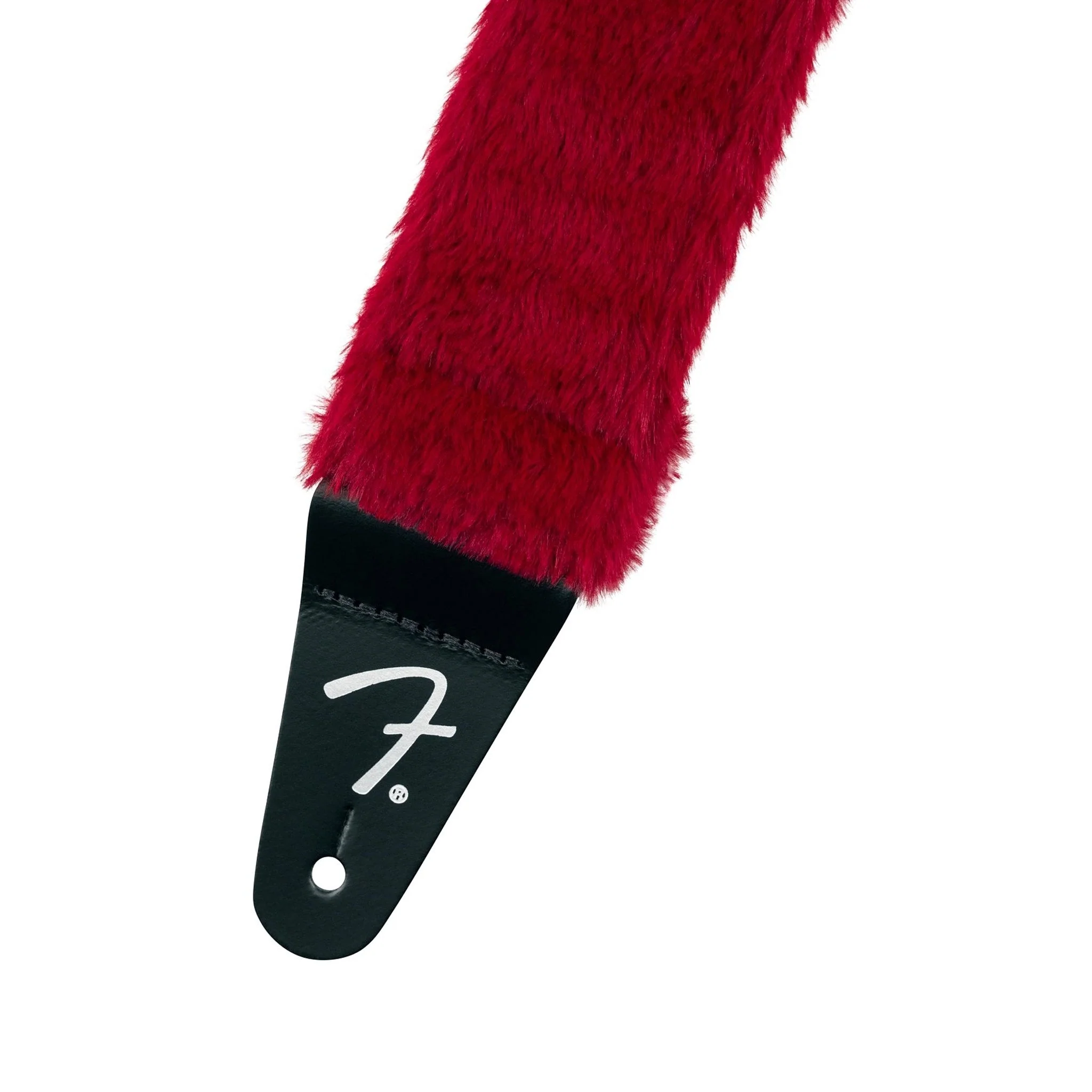Fender Poodle Plush Guitar Strap, Red - Image 2