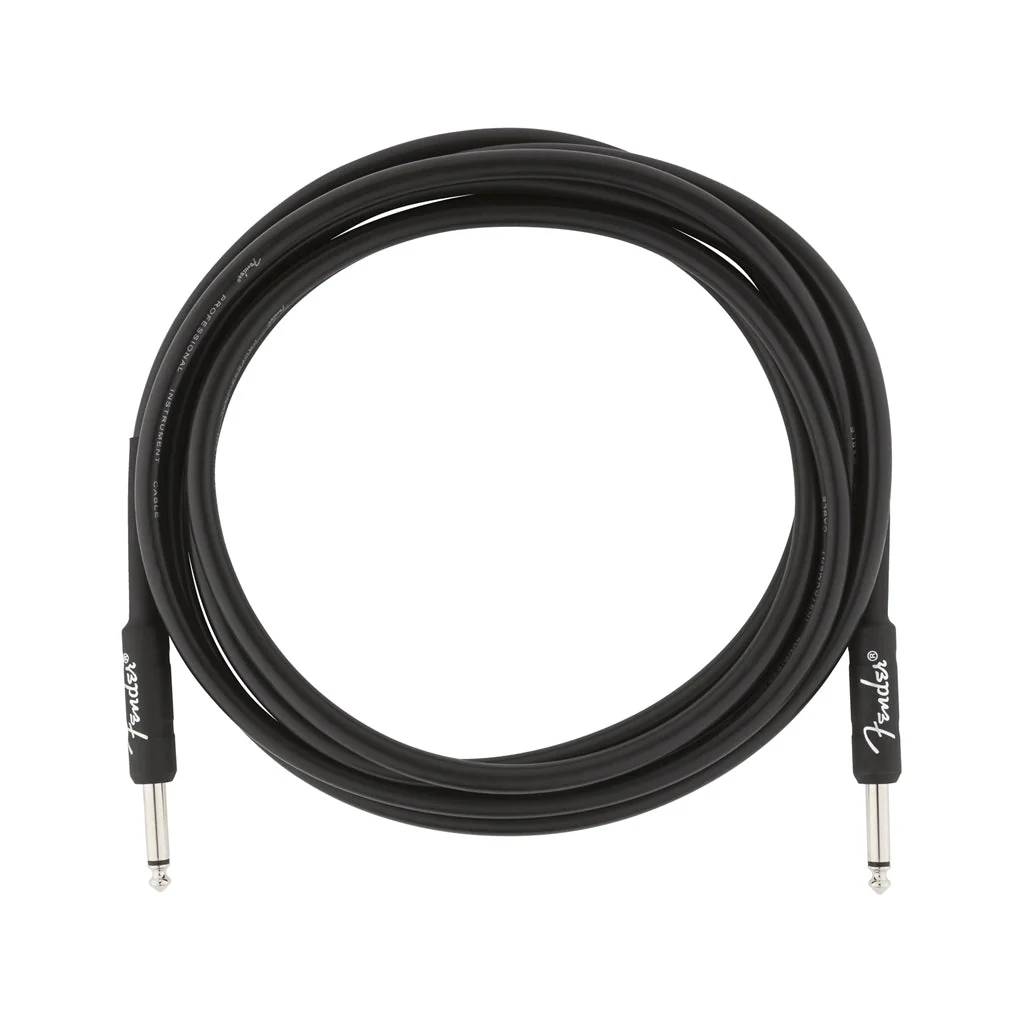 Fender Professional Series Instrument Cable, 10ft, Black - Image 2