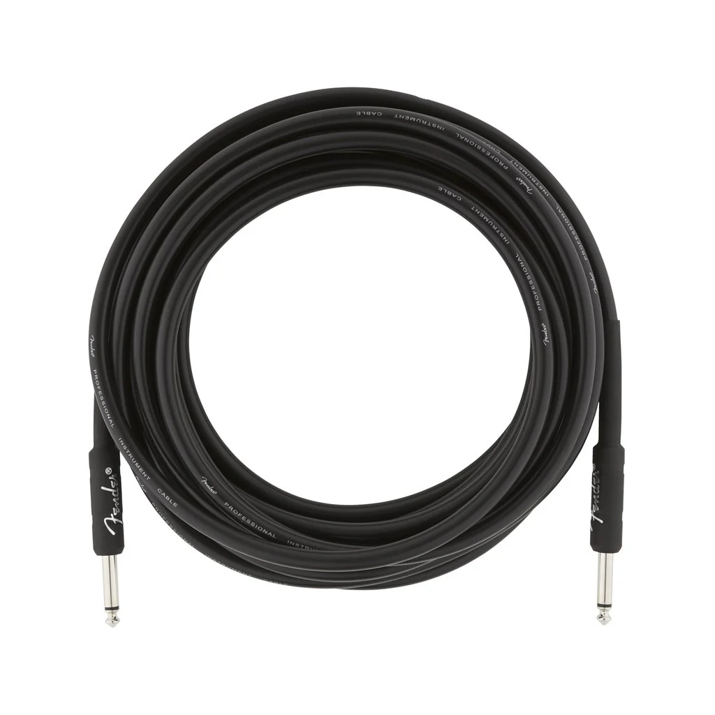 Fender Professional Series Instrument Cable, 18.6ft, Black - Image 2