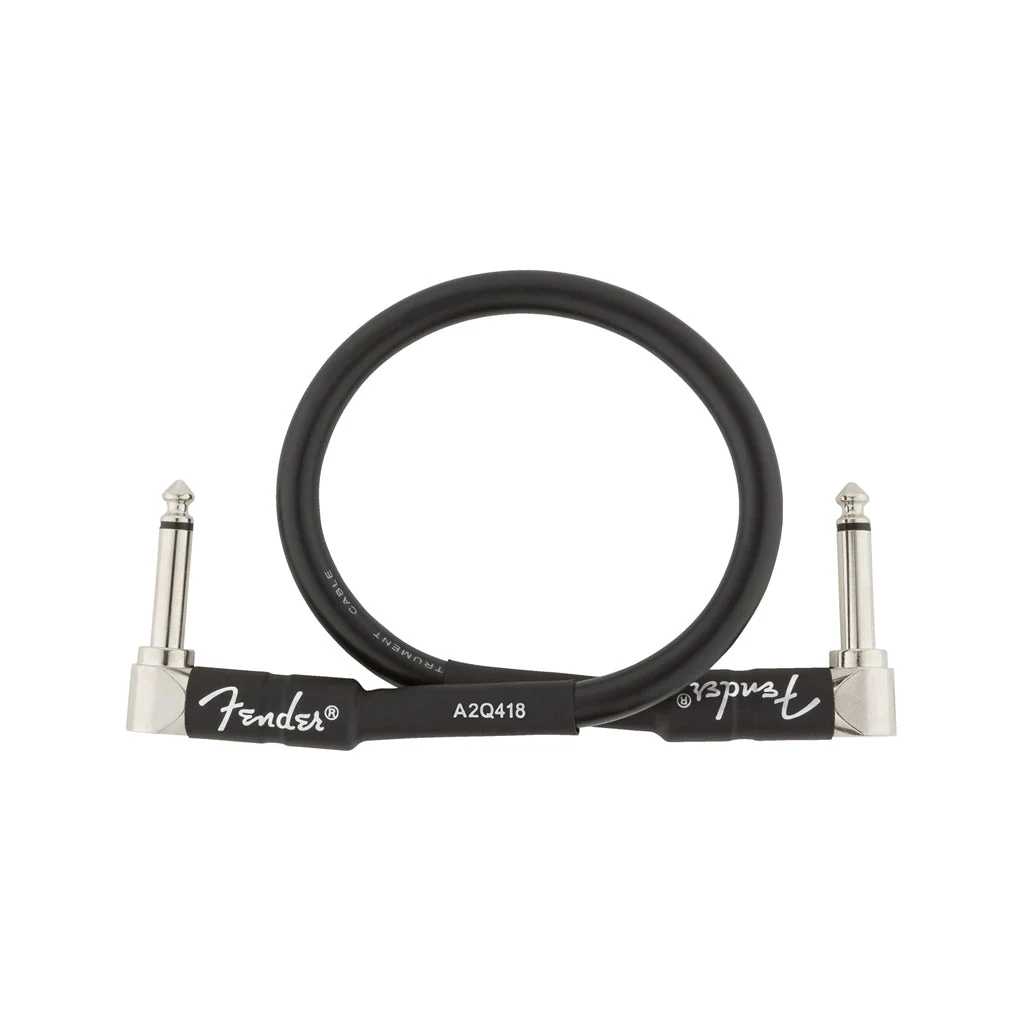 Fender Professional Series Instrument Cable, 1ft, Black - Image 2