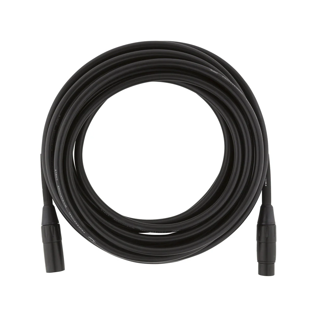 Fender Professional Series Microphone Cable, 25ft, Black - Image 2