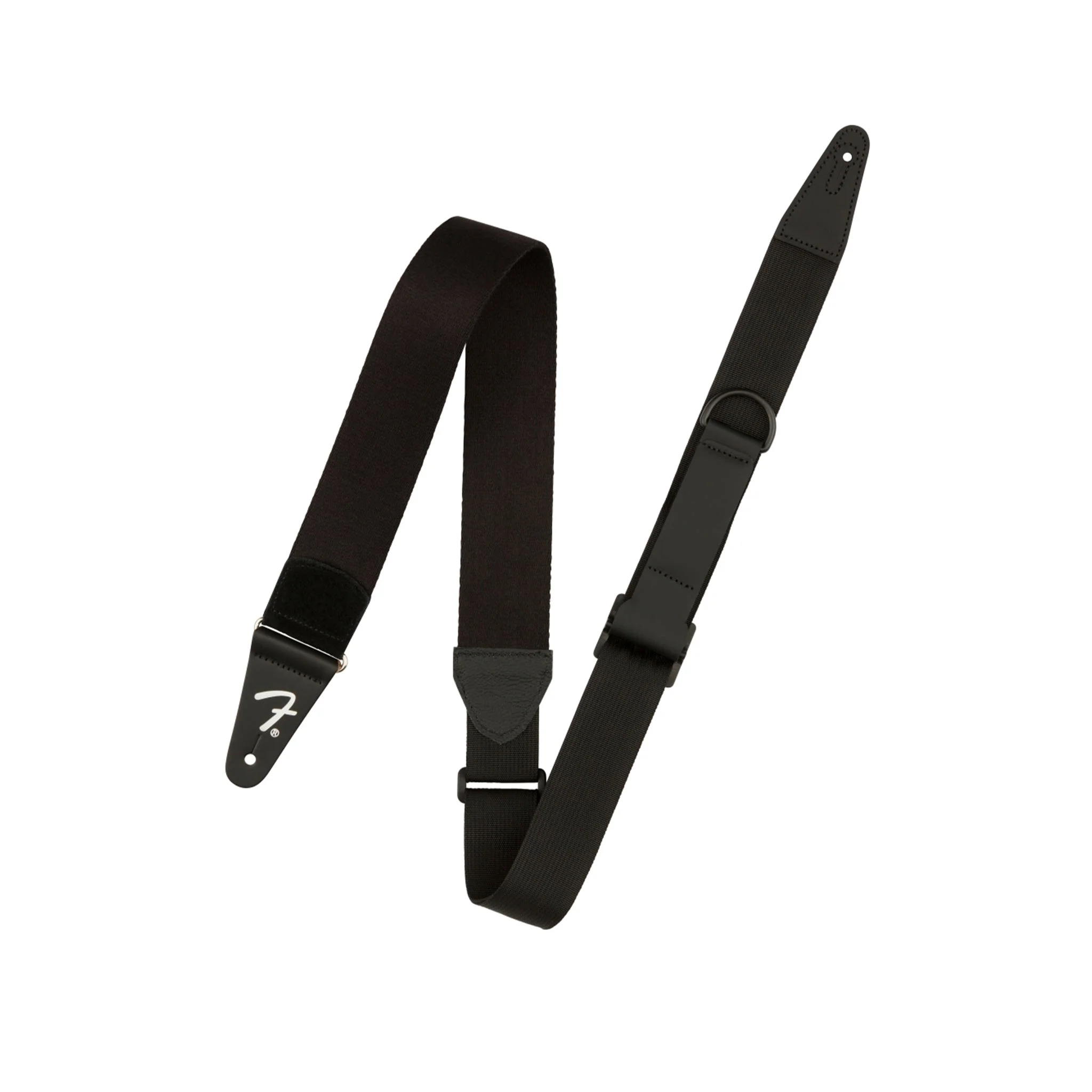 Fender Right Height Guitar Strap, Black Rayon - Image 3