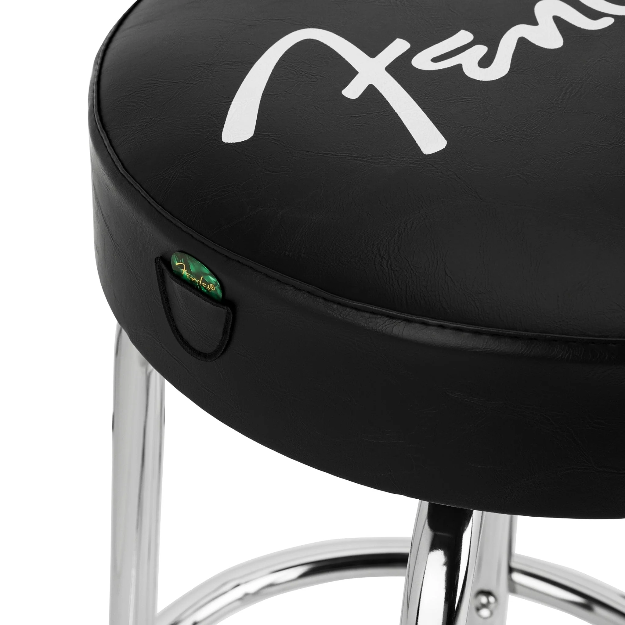 Fender Spaghetti Logo Pick Holder Barstool, 30-Inch - Image 4