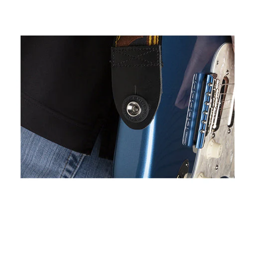 Fender Strap Blocks 4 Pack, 2 Black / 2 Surf Green - Image 2