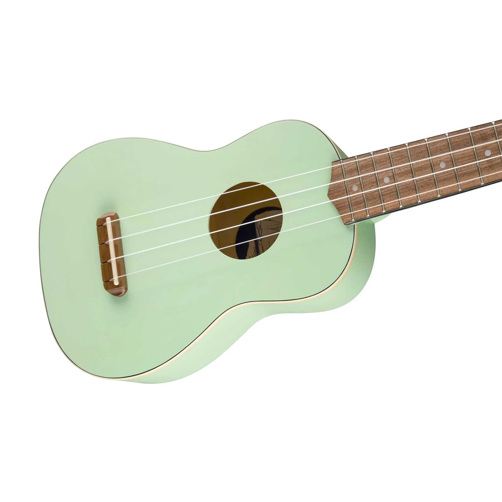 Fender Venice Soprano Ukulele, Seafoam Green - Image 4
