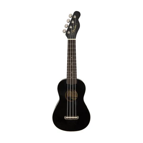 Fender Venice Soprano Ukulele, Walnut FB, Black - Image 3