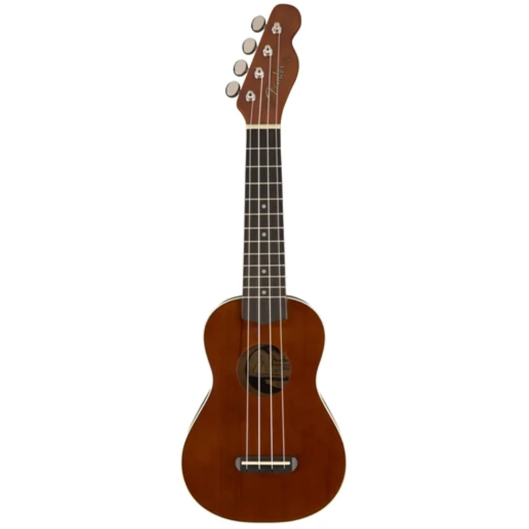 Fender Venice Soprano Ukulele, Walnut FB, Natural - Image 3