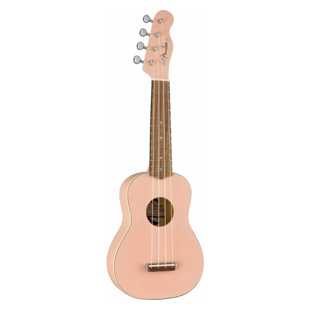 Fender Venice Soprano Ukulele, Walnut FB, Shell Pink - Image 2