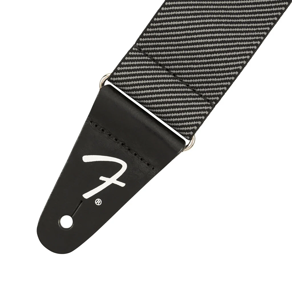 Fender WeighLess Tweed Guitar Strap, Grey - Image 2