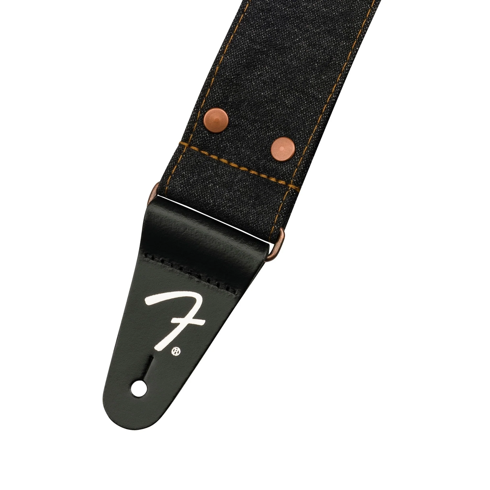 Fender X Wrangler Denim Guitar Straps, Black - Image 2