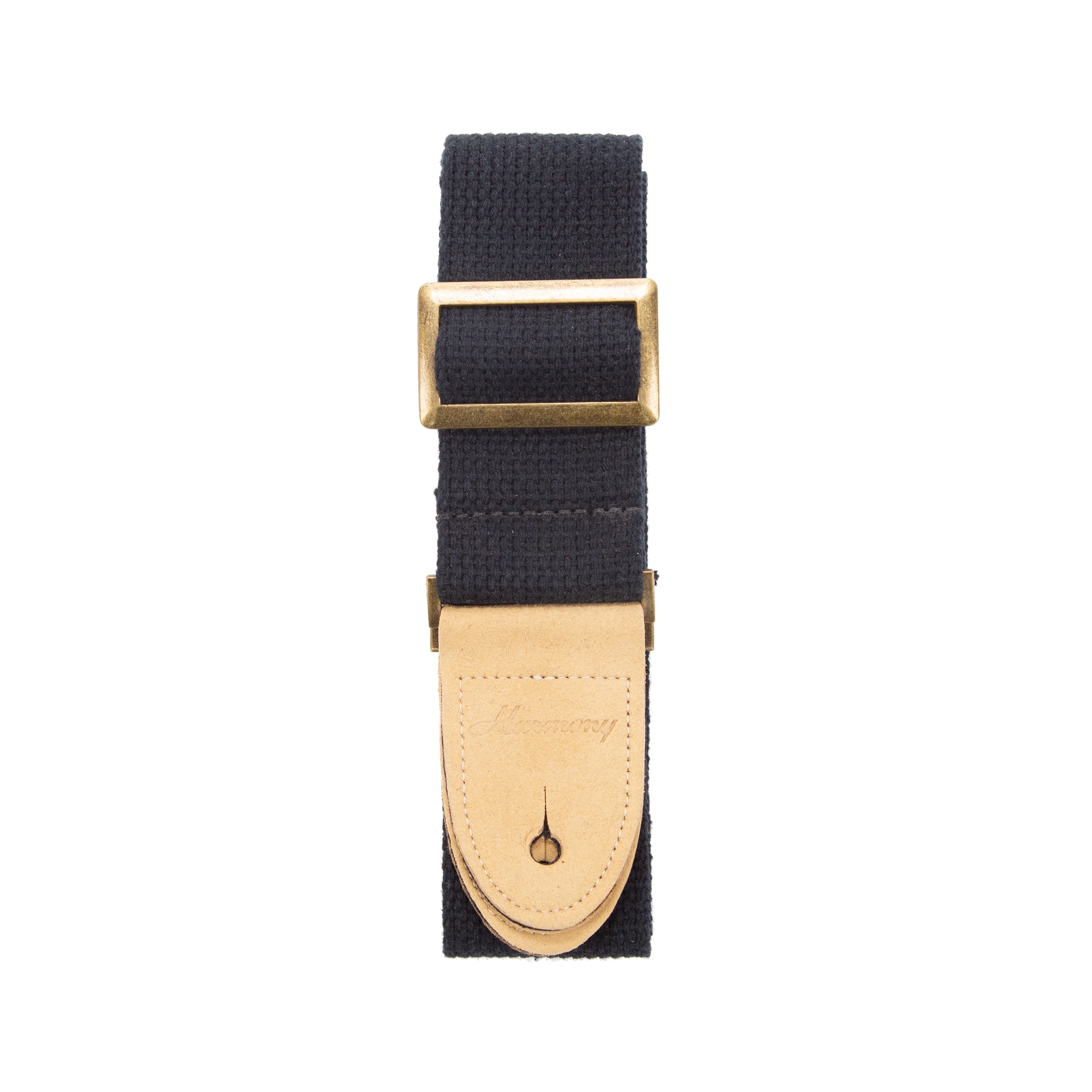 Harmony Cotton Guitar Strap, Black